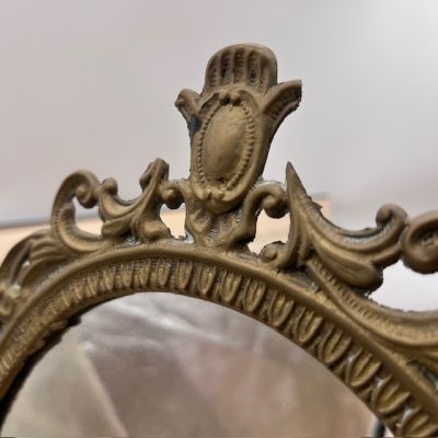 Зеркало настольное 50 см латунь