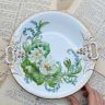 Блюдо Carl Tielsch Цветы 27 см фарфор Германия