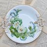 Блюдо Carl Tielsch Цветы 27 см фарфор Германия