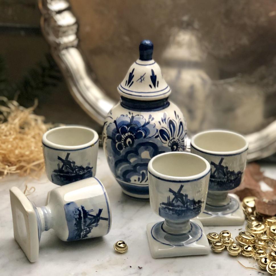 Подставка под яйцо Мельница Delft Голландия