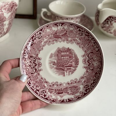 Блюдце 16 см Maastricht Petrus Regout Castillo Голландия  