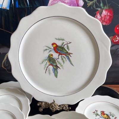 Блюдо Gien Птицы Франция 
