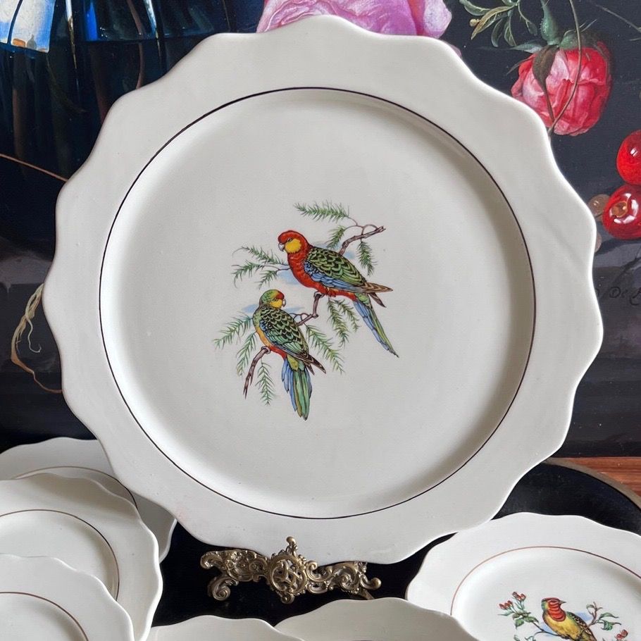 Блюдо Gien Птицы Франция