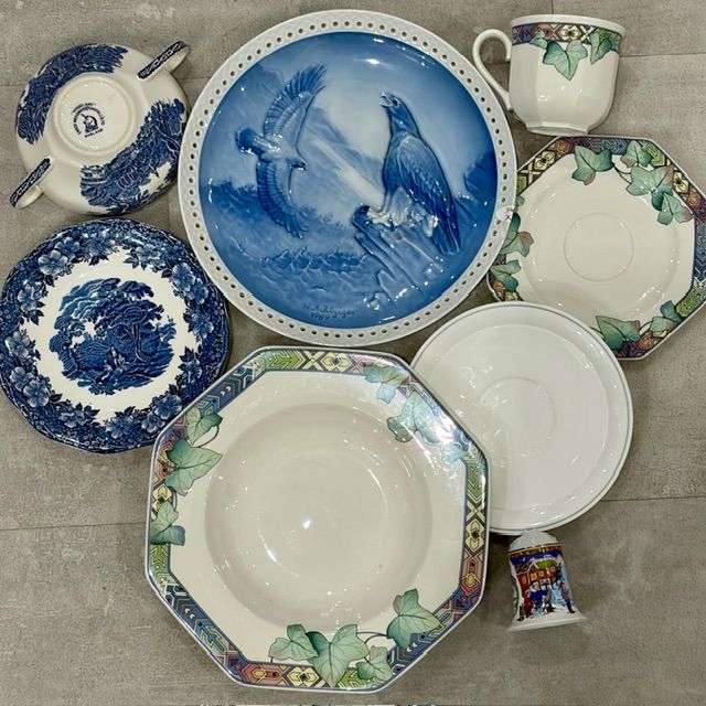 Сет с изъянами Синий 8 предметов