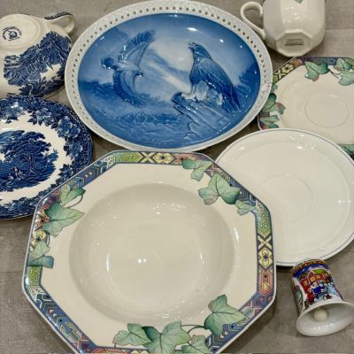 Сет с изъянами Синий 8 предметов