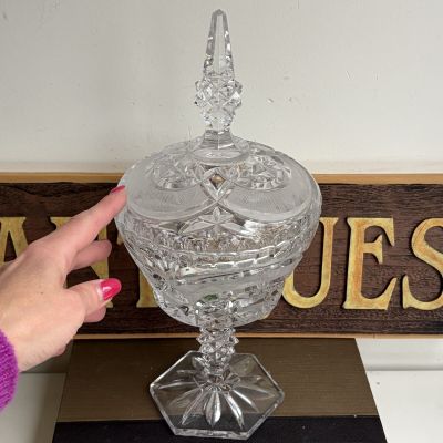 Икорница Королева 32 см хрусталь 