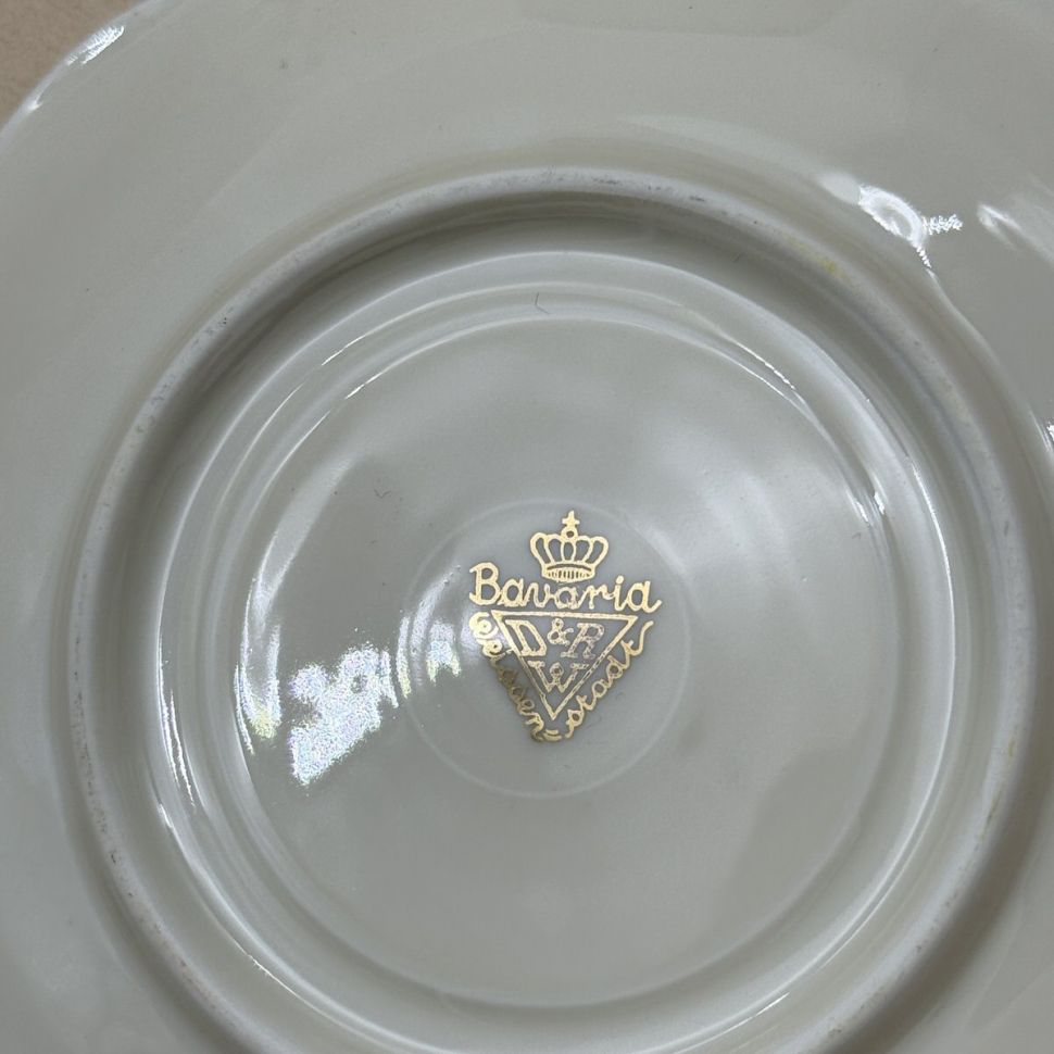 Чайное трио D&R Weissenstadt. 200 мл Германия 90 лет