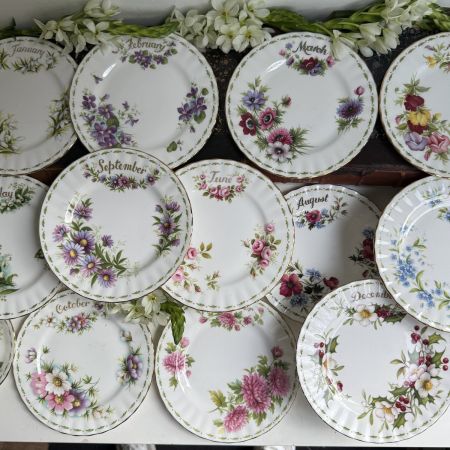 Тарелка Royal Albert 12 месяцев Апрель 16 см Англия