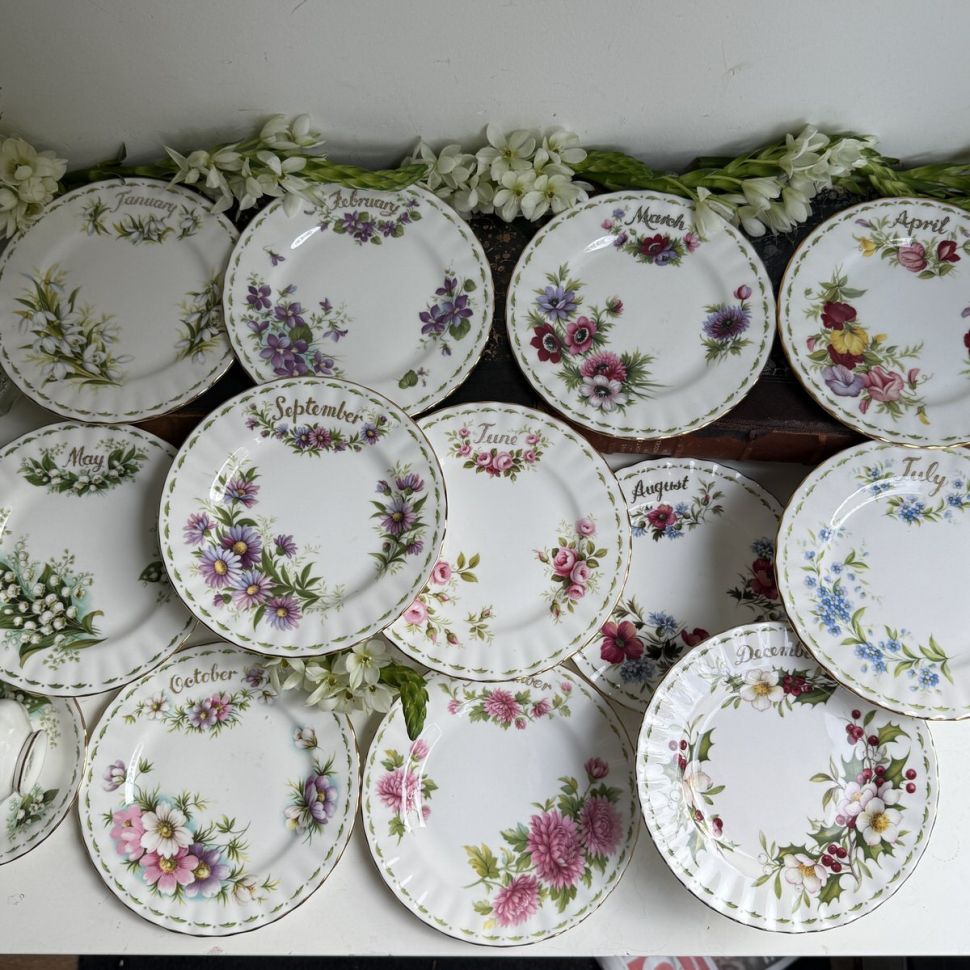 Тарелка Royal Albert 12 месяцев Апрель 16 см Англия