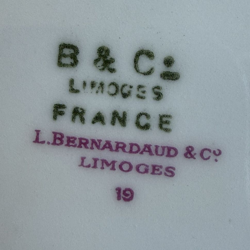 Тарелка Limoges Bernardaut 24 см фарфор Франция