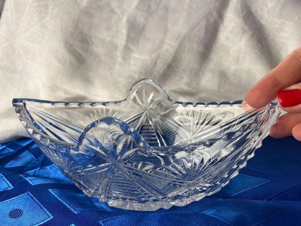 Салатник Ладья 24 см хрусталь СССР