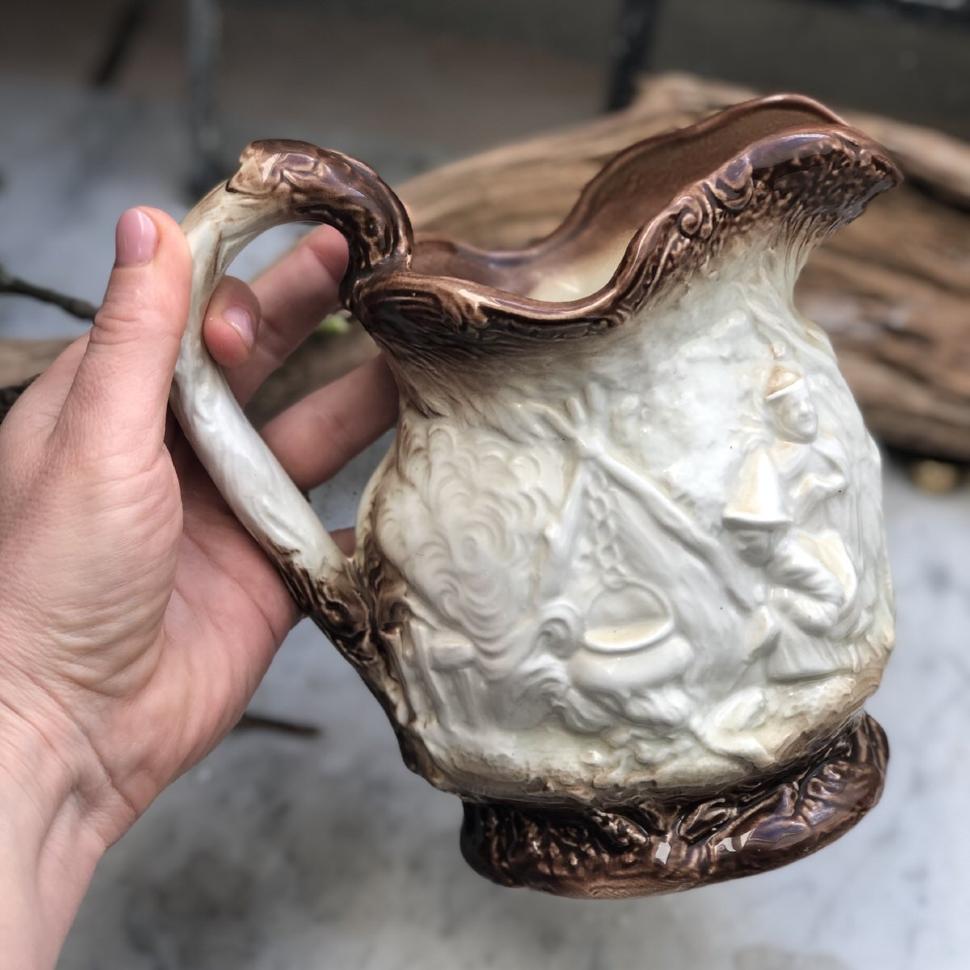 Кувшин 0,8л керамика с рельефом Burleigh Staffordshire England