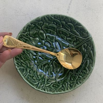 Ложка сервировочная 17 см Solingen 23/24 K позолота