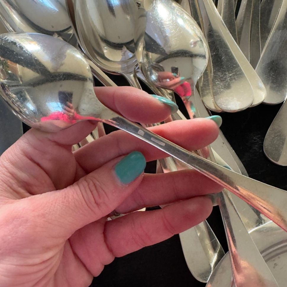 Ложка столовая 21 см Christofle серебрение Франция 170 лет