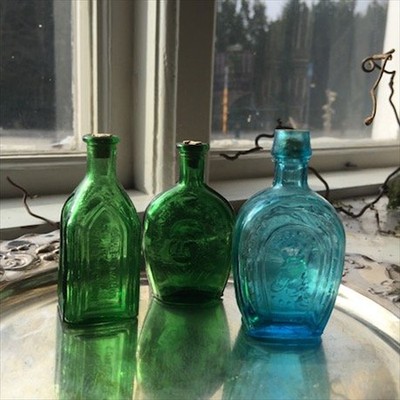 Бутылки стекло малые набор 3 шт.