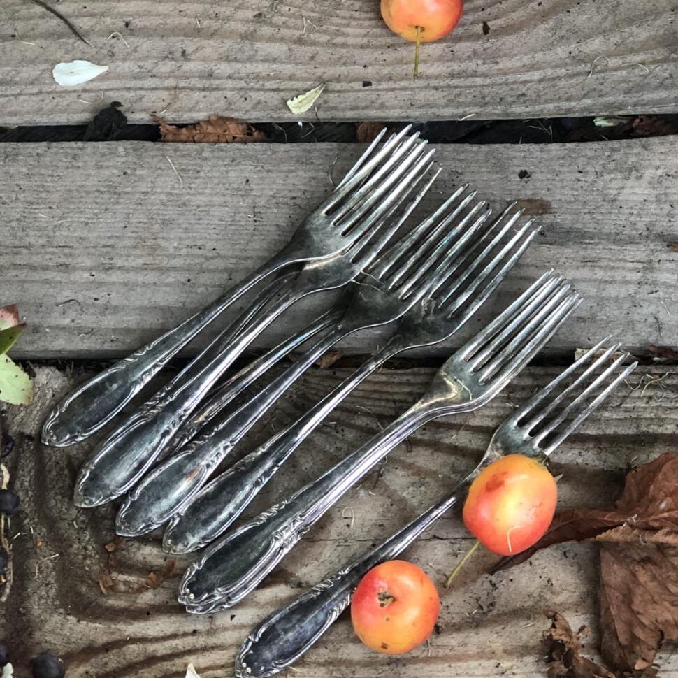 Вилка десертная 14 см мельхиор