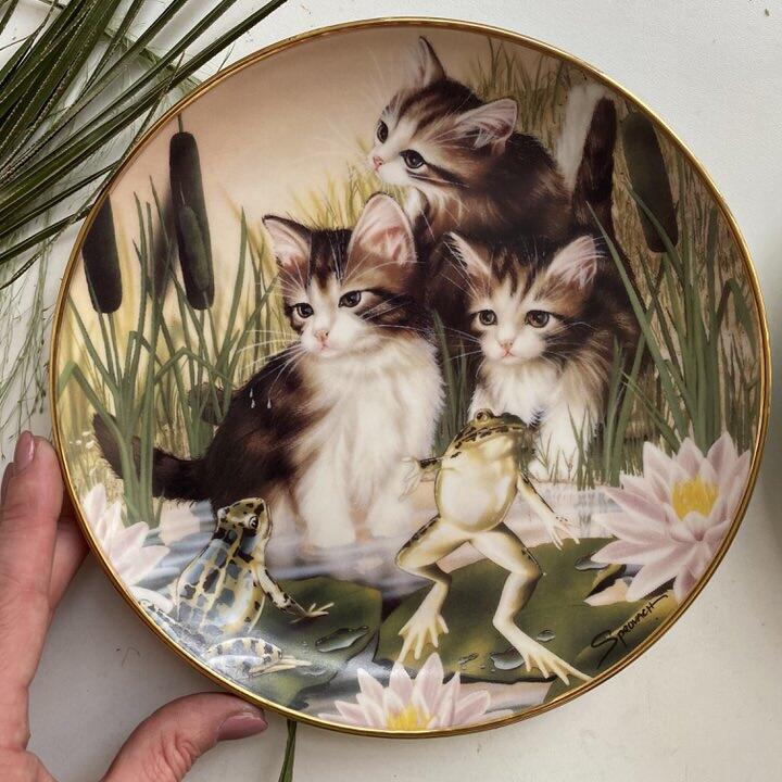 Тарелка 21 см Franklin Mint Playing Leap Frog 