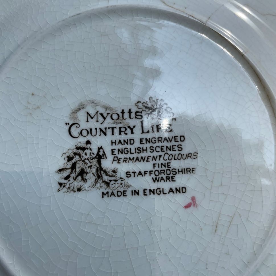 Тарелка Myotts Country Life 27 см Англия