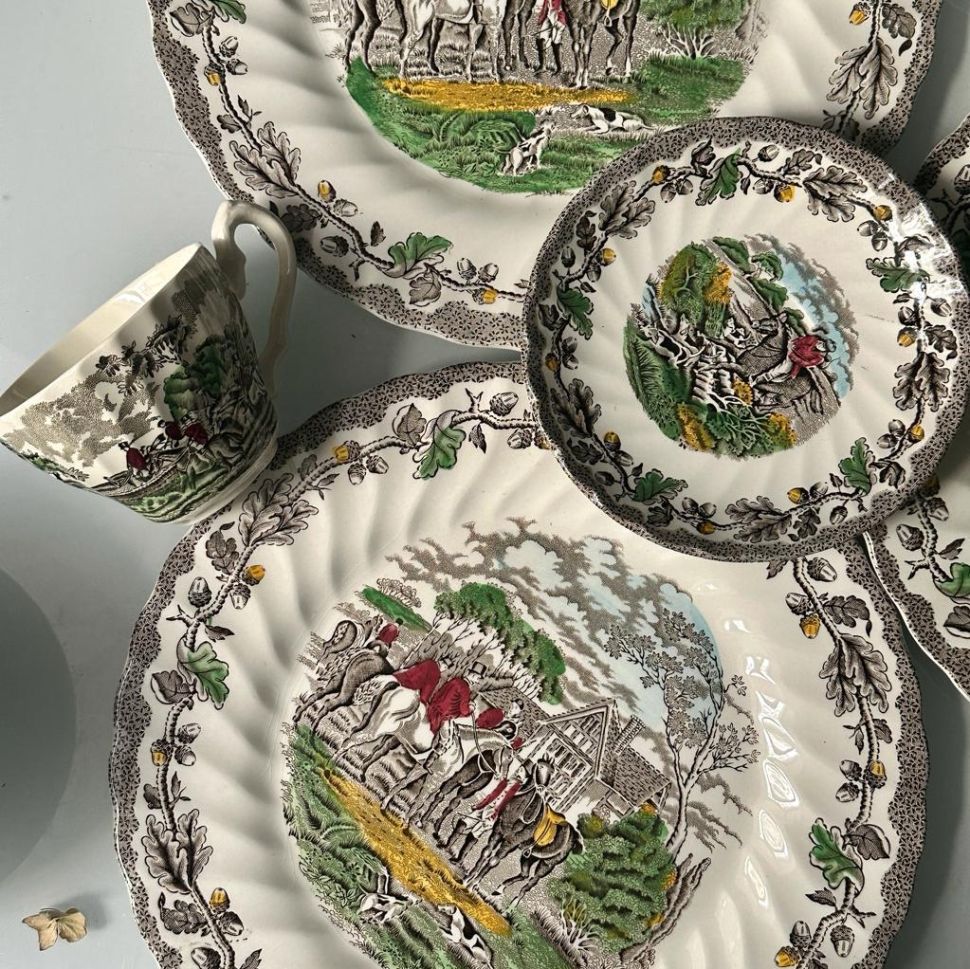 Тарелка Myotts Country Life 27 см Англия