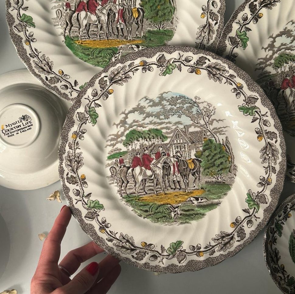 Тарелка Myotts Country Life 27 см Англия
