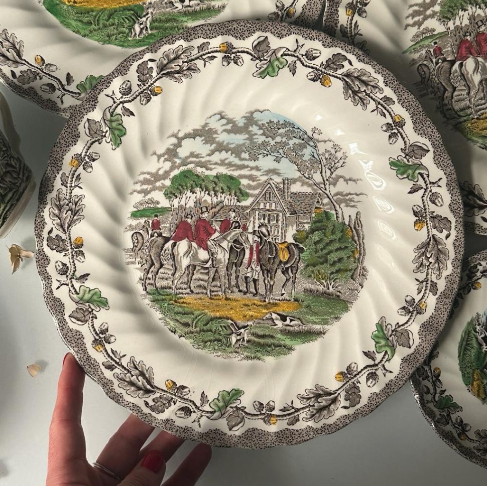 Тарелка Myotts Country Life 27 см Англия