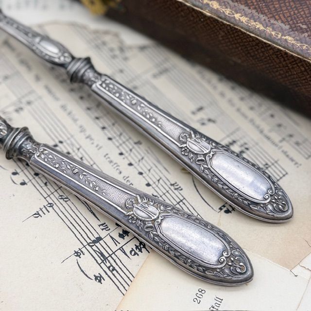 Ложка и вилка набор сервировочный  29 см Франция