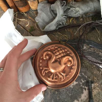 Форма медная малая краб