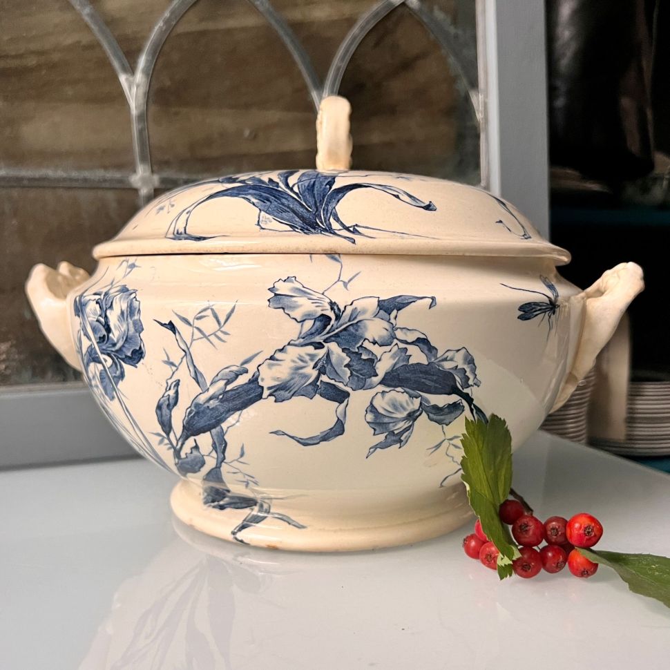Супница Gien Iris 3 л Франция