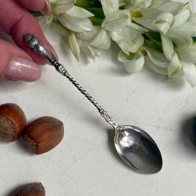 Ложка кофейная 10 см серебро Голландия