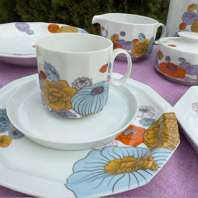 Тарелка Rosenthal Polygon Patras 26 см 1960-1970 гг фарфор Германия