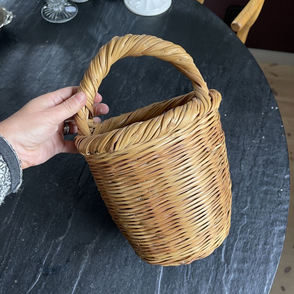 Корзина Биркин малая ротанг 