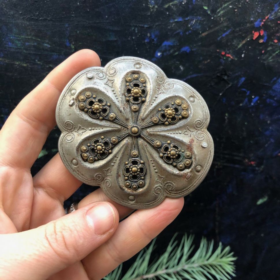 Пряжка для ремня 8 см металл