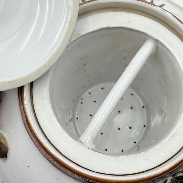 Чайник с ситом Гейша с сямисэн 1 л фарфор Япония  