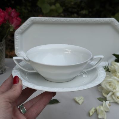 Бульонная чаша Rosenthal Maria Classic Rose белая 300 мл Германия 