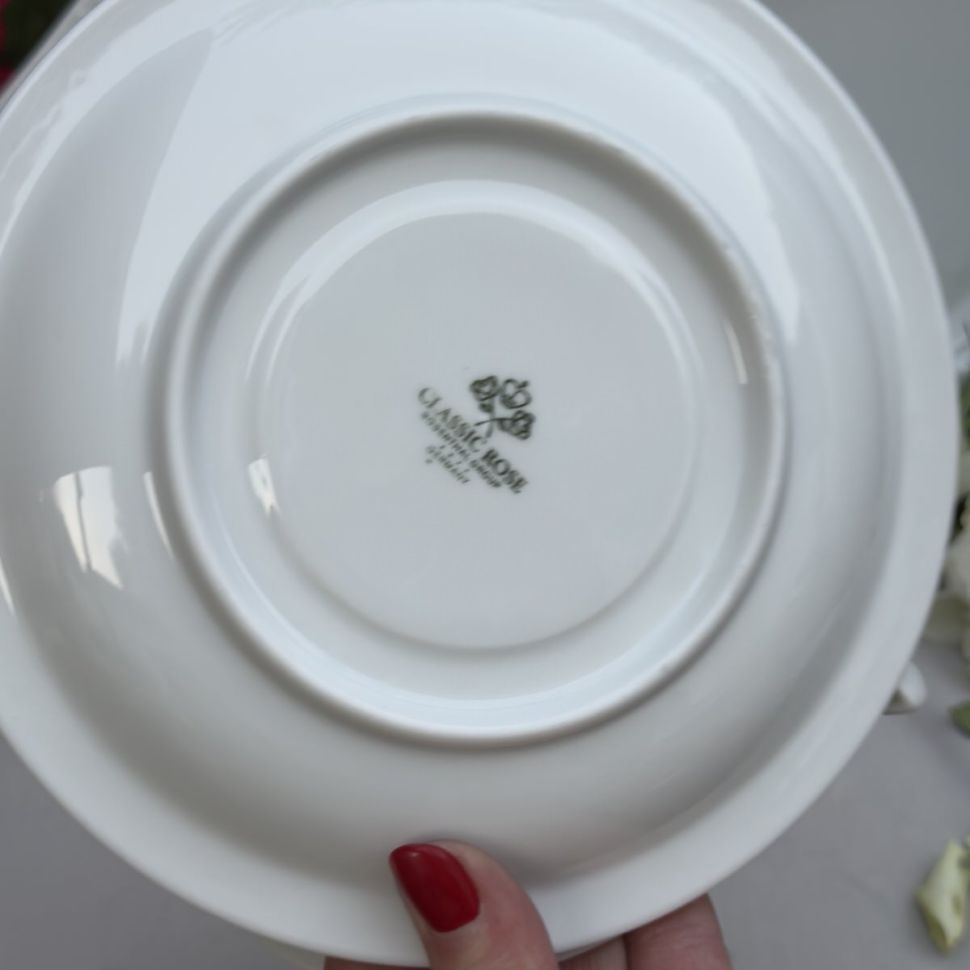 Бульонная чаша Rosenthal Maria Classic Rose белая 300 мл Германия 