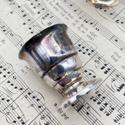 Подставка для яйца 5 см серебрение