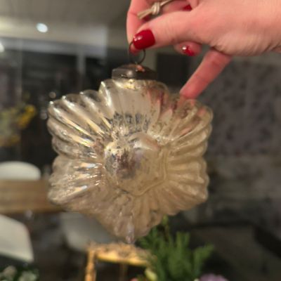 Елочная игрушка Зеркальная звезда 16 см ручная работа Нидерланды