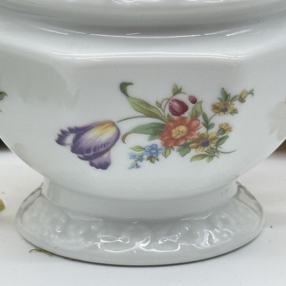 Сахарница Rosenthal Maria Classic Rose Мейсенский букет 15 см Германия 