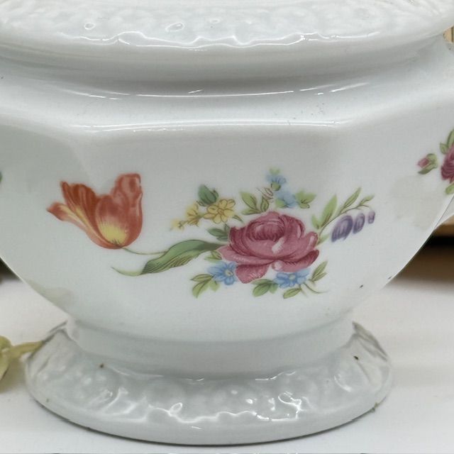 Сахарница Rosenthal Maria Classic Rose Мейсенский букет 15 см Германия 