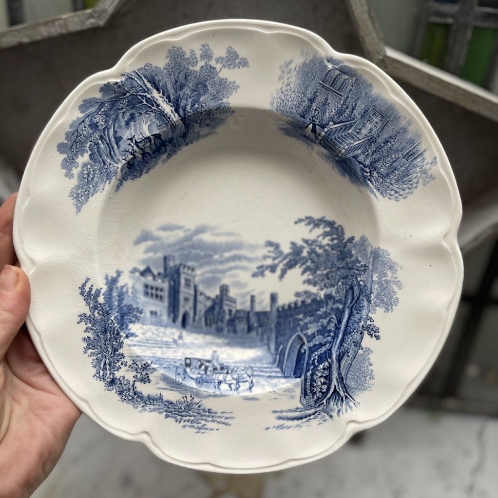 Тарелка глубокая Johnson Bros. Haddon Hall 23 см фарфор Англия  