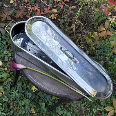 Жаровня для запекания поширования рыбы 68 см сталь