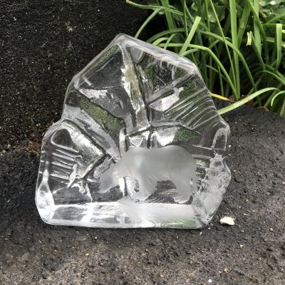 Статуэтка Медведь 13 см хрусталь Швеция