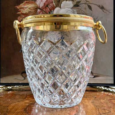 Ведро для охлаждения бутылки 23 см хрусталь Франция 