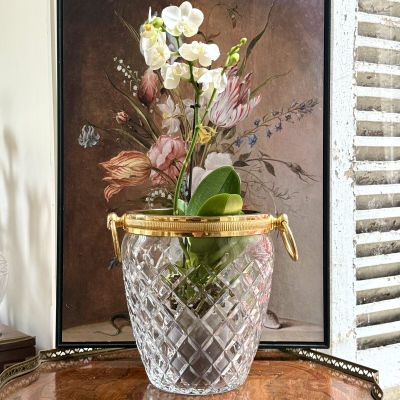 Ведро для охлаждения бутылки 23 см хрусталь Франция 