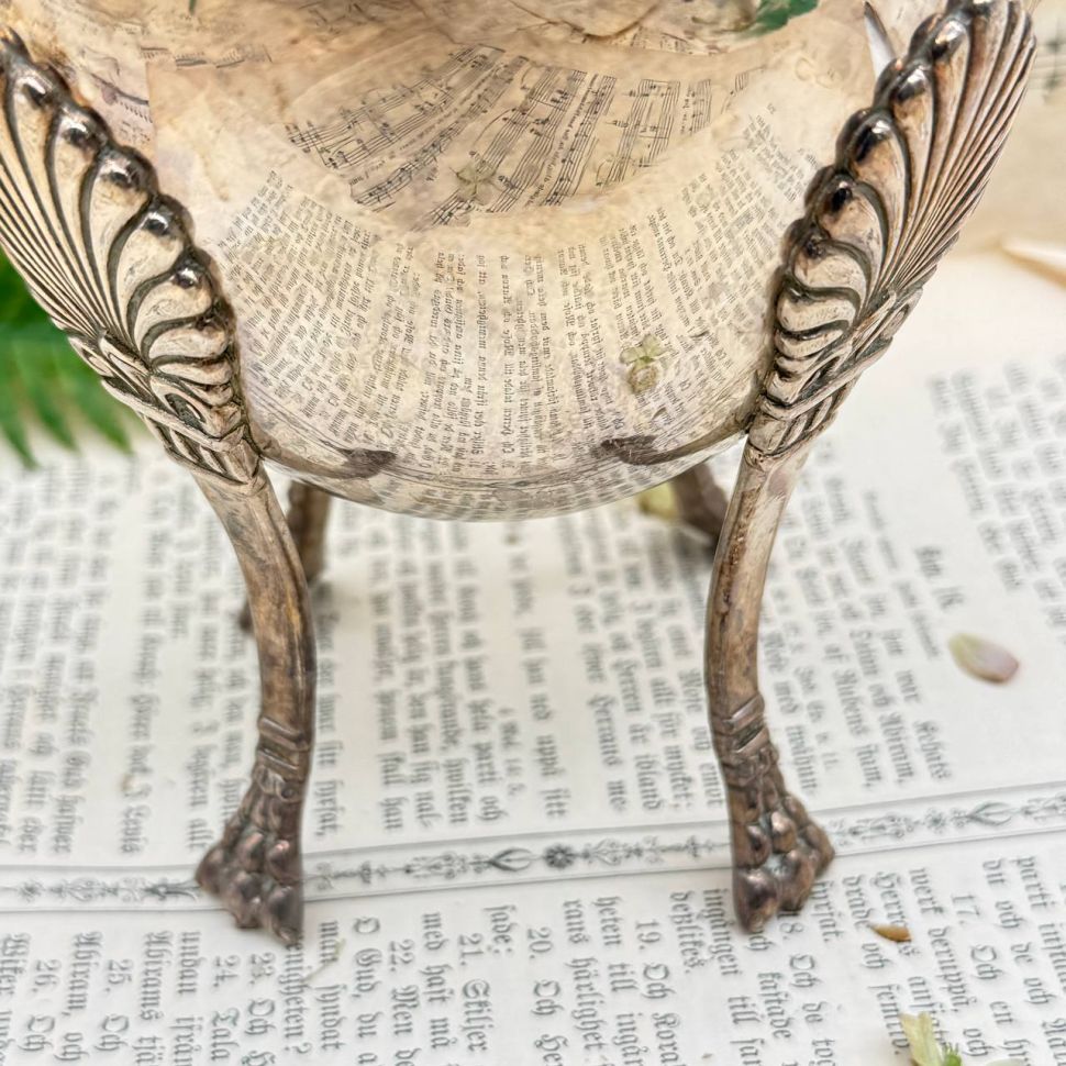 Кофейник 1,4 л на ножках UDNER серебрение Англия