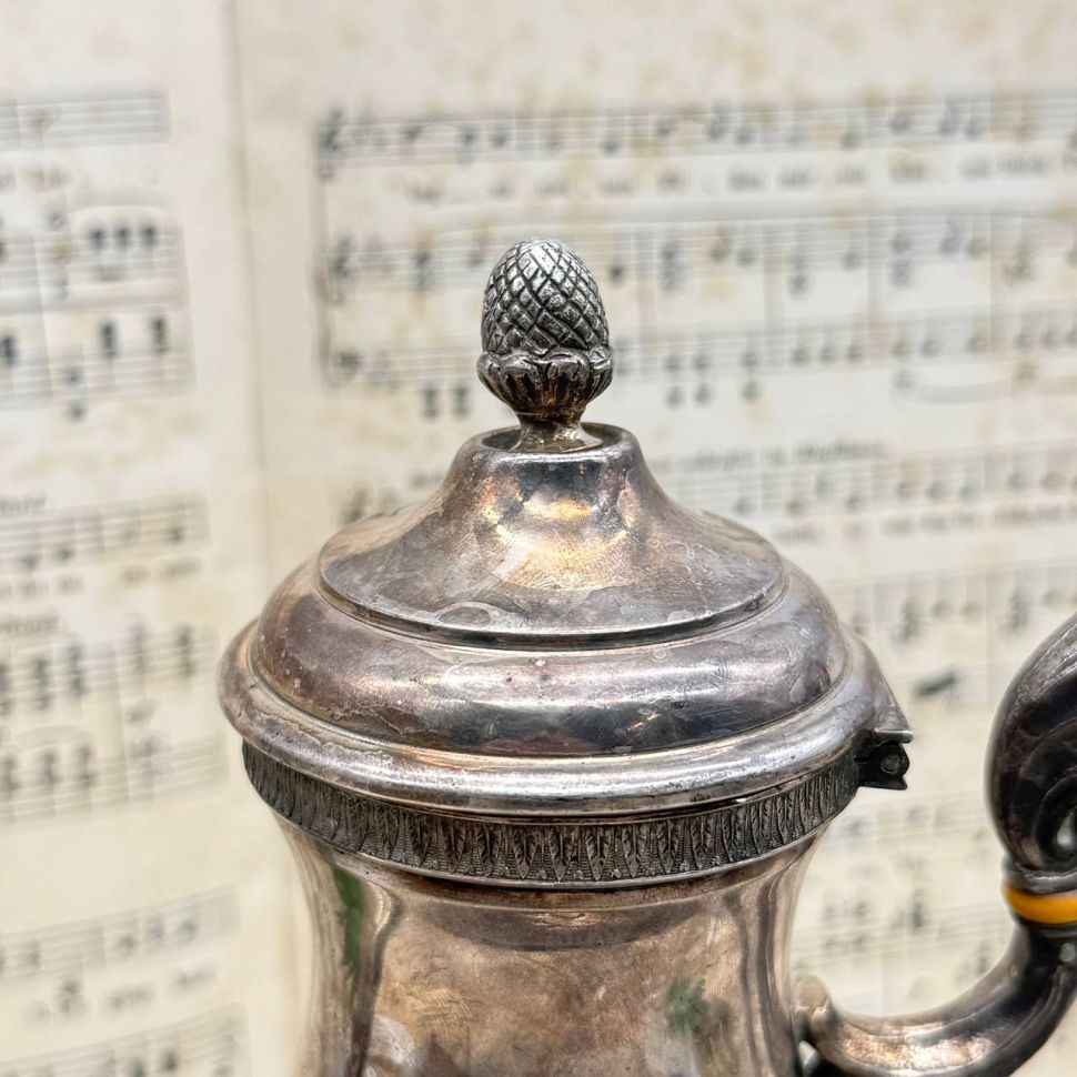 Кофейник 1,4 л на ножках UDNER серебрение Англия