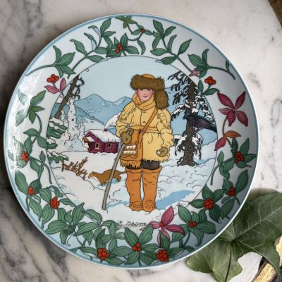 Тарелка Heinrich UNICEF Наши дети № 12 20 см фарфор Германия 