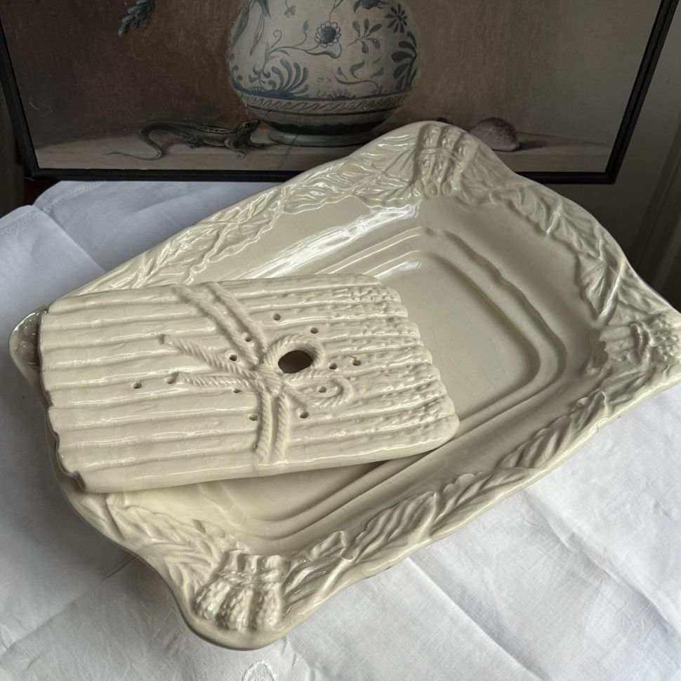 Блюдо спаржи 35 см керамика