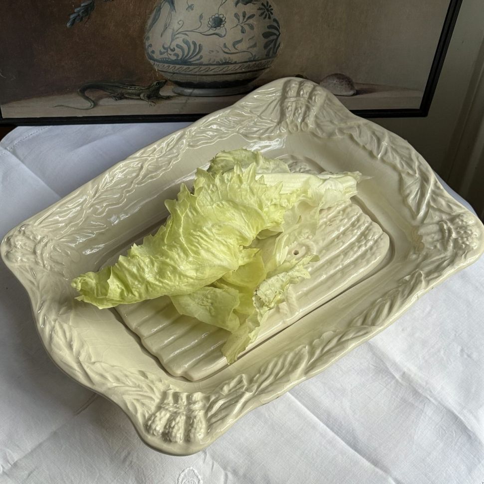 Блюдо спаржи 35 см керамика