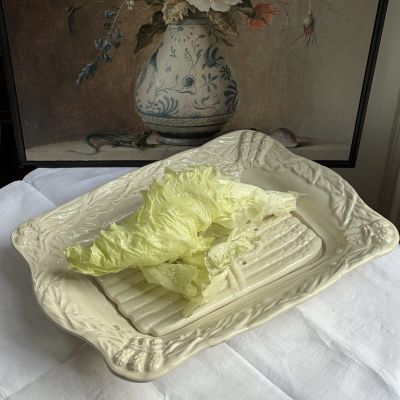 Блюдо спаржи 35 см керамика